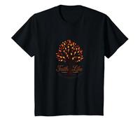 Cita Cristiana Fall for Jesus: Faith Like Falling Leaves Camiseta, Niños, Negro, 2 años