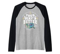 Cita Cristiana Jehová Jireh Señor Tu Camino es Mejor Camiseta Manga Raglan