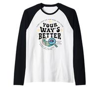 Cita Cristiana Jehová Jireh Señor Tu Camino es Mejor Camiseta Manga Raglan