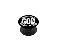 Cita Cristiana por Supuesto Que Hablo con Dios en quien más Puedo Confiar PopSockets PopGrip Adhesivo