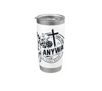 Cita Cristiana Religiosa Dios los ama de todos modos Fe Orar Vaso térmico de acero inoxidable de doble pared