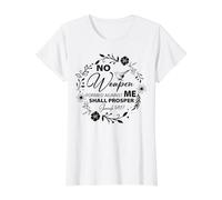 Cita Cristiana Religiosa Dios Reprender Odios Enemigos Fe Camiseta gráfica económica, Mujer, Blanco, XS