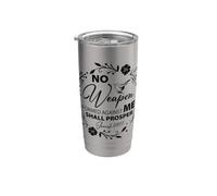 Cita Cristiana Religiosa Dios Reprender Odios Enemigos Fe Vaso térmico de acero inoxidable de doble pared