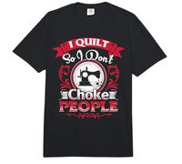 Cita de Acolchado Divertida I Quilt So I Don't Choke People Comfort Colors Adult Heavyweight T-Shirt