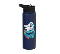 Cita de agua que esperas para bucear en el océano Stainless Steel Insulated Water Bottle