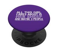 Cita de All This Girl Cares About Sheep and 3 People PopSockets PopGrip Adhesivo
