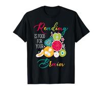 Cita de Amante de los Libros para lectores La Lectura es alimento para tu Cerebro Camiseta
