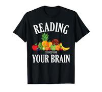 Cita de Amante de los Libros para lectores La Lectura es alimento para tu Cerebro Camiseta