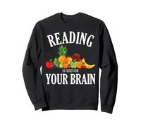 Cita de Amante de los Libros para lectores La Lectura es alimento para tu Cerebro Sudadera