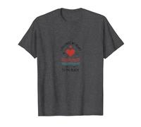 Cita de Amor de Verano «Seguí mi corazón hasta la Playa» Camiseta, Hombre, Jaspeado Oscuro, XXL