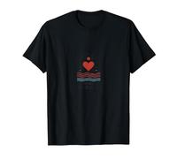 Cita de Amor de Verano «Seguí mi corazón hasta la Playa» Camiseta, Hombre, Negro, XL