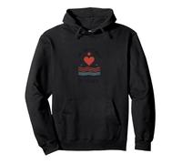 Cita de Amor de Verano «Seguí mi corazón hasta la Playa» Sudadera con Capucha, Unisex para Adultos, Negro, M