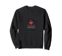 Cita de Amor de Verano «Seguí mi corazón hasta la Playa» Sudadera, Unisex para Adultos, Negro, XXL