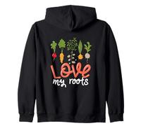 Cita De Amor Mis Raíces Vegetales Cultivo Flores Jardinería Sudadera con Capucha
