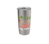 Cita De Amor Mis Raíces Vegetales Cultivo Flores Jardinería Vaso térmico de acero inoxidable de doble pared