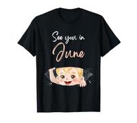 Cita de Anuncio de Embarazo de bebé para mamá a ser Junio Camiseta
