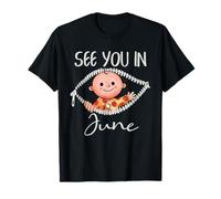 Cita de Anuncio de Embarazo de bebé para mamá a ser Junio Camiseta