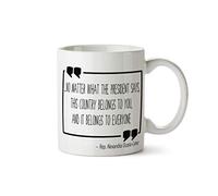 Cita De Aoc Este País Es De Todos Alexandria Ocasio Cortez El Escuadrón Feminista Tazas Con Asa Taza De Café Cerámica Taza Para Amigo Leche Hogar 330Ml