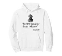 Cita de Aristóteles Todos los Hombres por Naturaleza Desean Conocer la filosofía Sudadera con Capucha