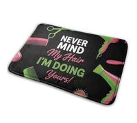 Cita De Barbero: No Te Preocupes por Mi Cabello, Yo Me Encargo del Tuyo. Felpudos Antideslizante Alfombra Baño Plegable Alfombrilla De Baño para Hogar Inodoro Cocina 40X60Cm