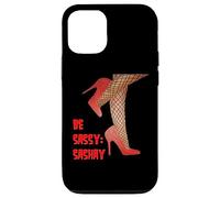 Cita de Be Sassy and Sashay Confident Red Stiletto Drag Artist Carcasa para iPhone 12/12 Pro