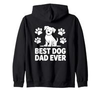 Cita de Best Dog Dad Ever Paw Lover Father Puppy Daddy Sudadera con Capucha