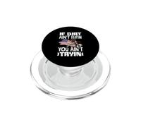 Cita de Born To Ride Dirt Bikes Forced To Go To School PopSockets PopGrip para MagSafe