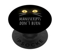Cita de Bulgakov ¡Los manuscritos no se queman! PopSockets PopGrip Adhesivo