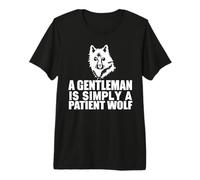 Cita de Caballero Lobo Motivacional Inspirador Camiseta Premium