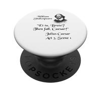 Cita de camisa de Shakespeare: ¿Et tu, Brute? PopSockets PopGrip Adhesivo
