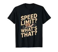 Cita de Caracol - Límite de Velocidad ¿Qué es Ese Amante del Caracol Camiseta gráfica económica, Hombre, Negro, M