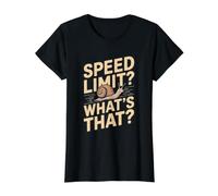 Cita de Caracol - Límite de Velocidad ¿Qué es Ese Amante del Caracol Camiseta gráfica económica, Mujer, Negro, XL