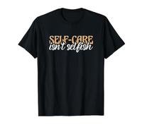 Cita de Conciencia sobre la Salud Mental El autocuidado no es egoísta Camiseta gráfica económica, Hombre, Negro, XL
