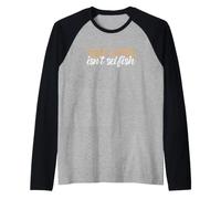 Cita de Conciencia sobre la Salud Mental El autocuidado no es egoísta Camiseta Manga Raglan