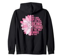 Cita de concientización de la Cinta de Flores Rosas Qué Fuertes Somos Sudadera con Capucha