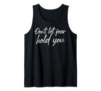 Cita de Coraje Motivacional: No Dejes Que el Miedo te detenga Camiseta sin Mangas