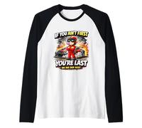 Cita de «Correr si no Eres el Primero, Eres el último en Correr» Camiseta Manga Raglan