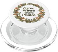 Cita de cottagecore de Hongos Crece Donde estás plantado PopSockets PopGrip para MagSafe