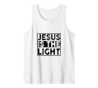 Cita de Cristianismo religioso Jesús es la luz Camiseta sin Mangas