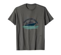 Cita de Crucero es mi Cita terapéutica para los Amantes de Las Vacaciones y una escapada al mar Camiseta, Hombre, Asfalto, XXL