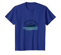 Cita de Crucero es mi Cita terapéutica para los Amantes de Las Vacaciones y una escapada al mar Camiseta, Niños, Azul Real, 12 años
