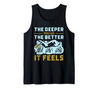 Cita de Deep Sea Diver Cuanto más Profundo Vas Mejor, se Siente Camiseta sin Mangas