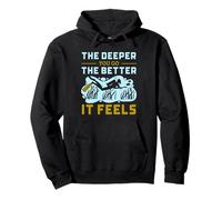 Cita de Deep Sea Diver Cuanto más Profundo Vas Mejor, se Siente Sudadera con Capucha