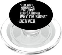 Cita de Denver Funny Birthday Custom Name Idea Engineer PopSockets PopGrip para MagSafe