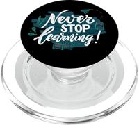 Cita de educación inspiradora Never Stop Learning PopSockets PopGrip para MagSafe