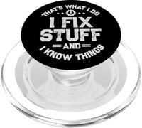 Cita de Electricista I Fix Stuff, Vintage Envejecido PopSockets PopGrip para MagSafe