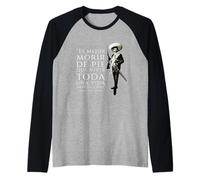 Cita de Emiliano Zapata "Es Mejor Morir de Pie" Camiseta Manga Raglan