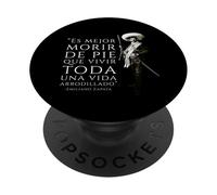 Cita de Emiliano Zapata "Es Mejor Morir de Pie" PopSockets PopGrip Adhesivo