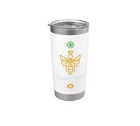 Cita de Empoderamiento Reina Abeja Diseño Estiloso Vaso térmico de acero inoxidable de doble pared