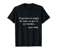 Cita de Experiencia de Oscar Wilde Camiseta